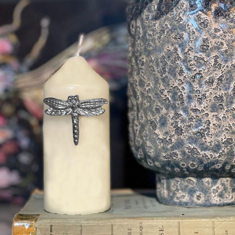 Culinary Concepts Set Of Three Nickel Dragonfly Candle Pins