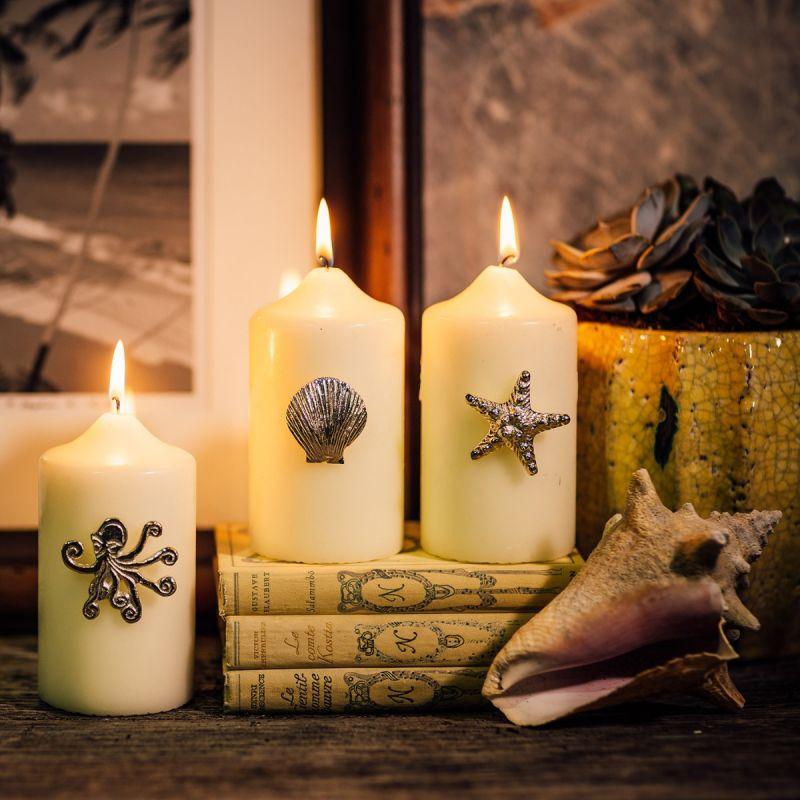 Culinary Concepts Set Of Three Seashore Candle Pins