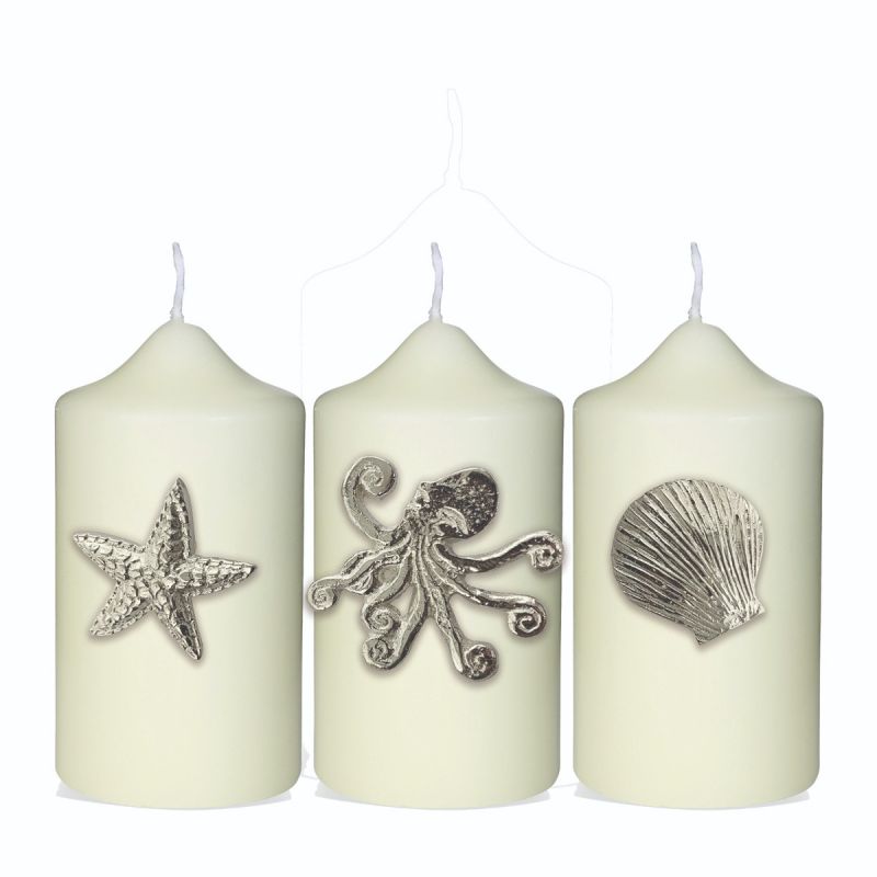 Culinary Concepts Set Of Three Seashore Candle Pins