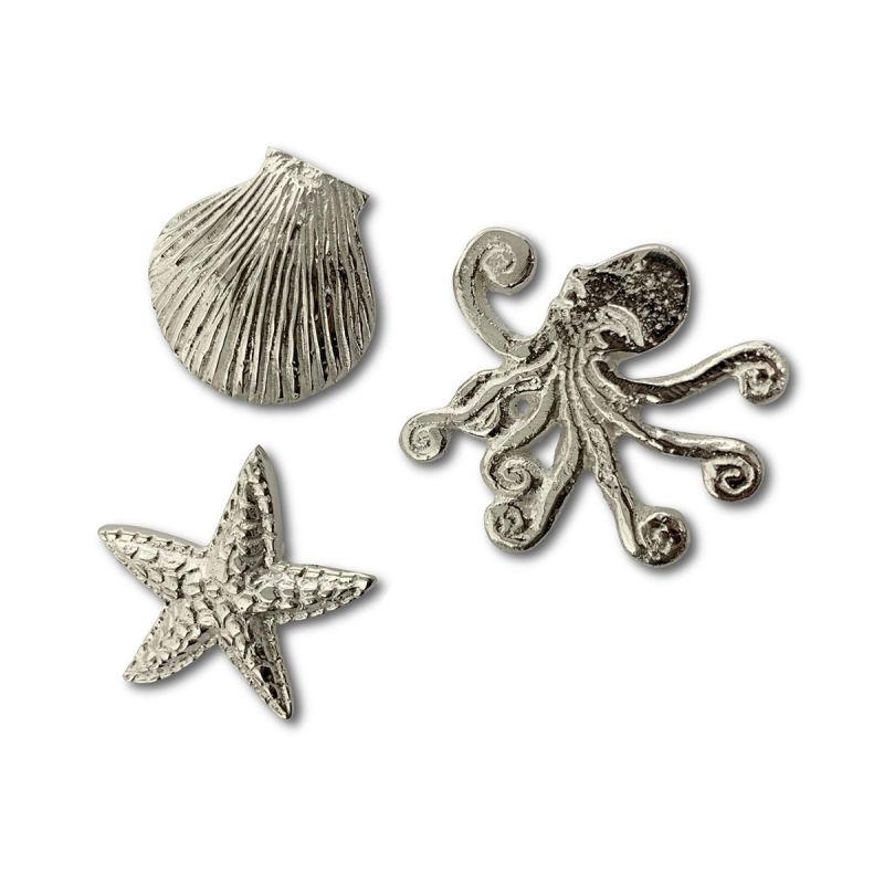 culinary concepts Set of Three Seashore Candle Pins