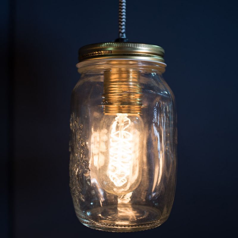 Culinary Concepts Single Preserve Jar Pendant Light