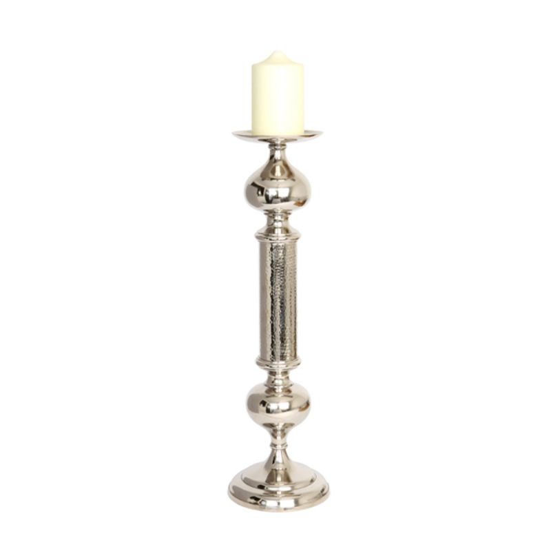 culinary concepts Small Aluminium Pillar Candle Holder