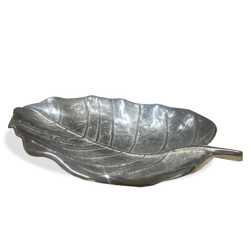 Culinary Concepts Small Capri Leaf Dish - Silver Finish