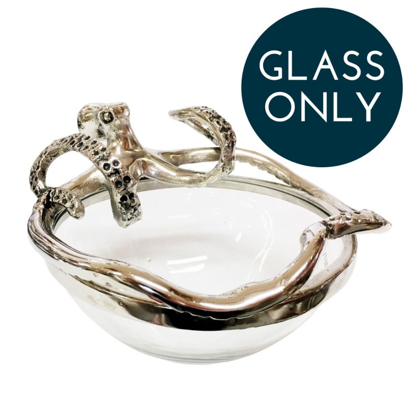 culinary concepts Small Octopus Glass Bowl & Mini Octopus Stand | REPLACEMENT GLASS ONLY