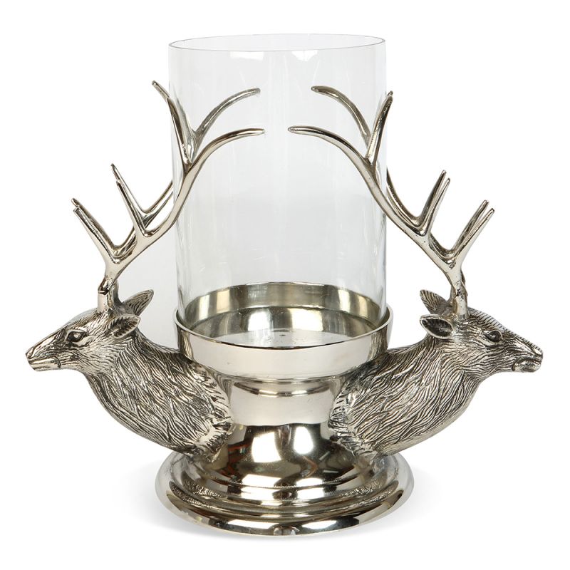 culinary concepts Stag Head Hurricane Lantern | PERFECTLY IMPERFECT