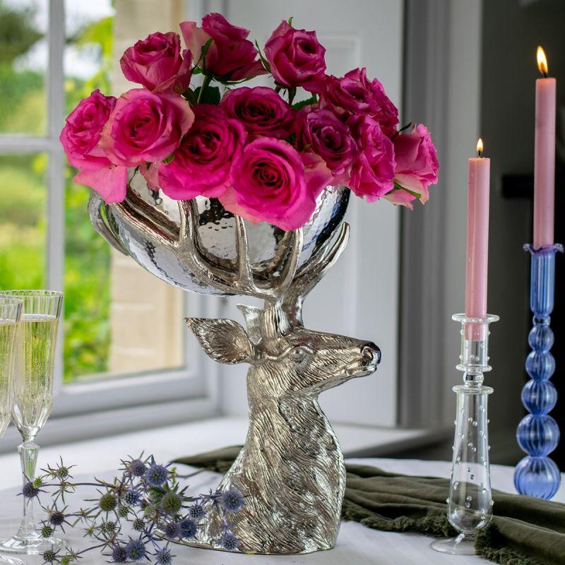 Culinary Concepts Stag Head With Hammered Metal Bowl