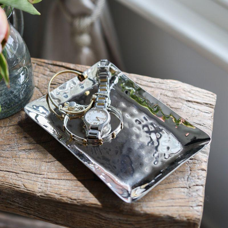 Culinary Concepts Stainless Steel Hammered Ciabatta Side Plate (6 Inch)