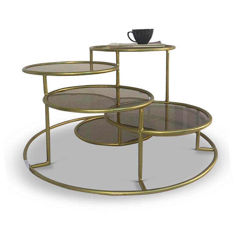 Culinary Concepts Stepped Coffee Table With Smoked Glass | EX DISPLAY | COLLECTION ONLY