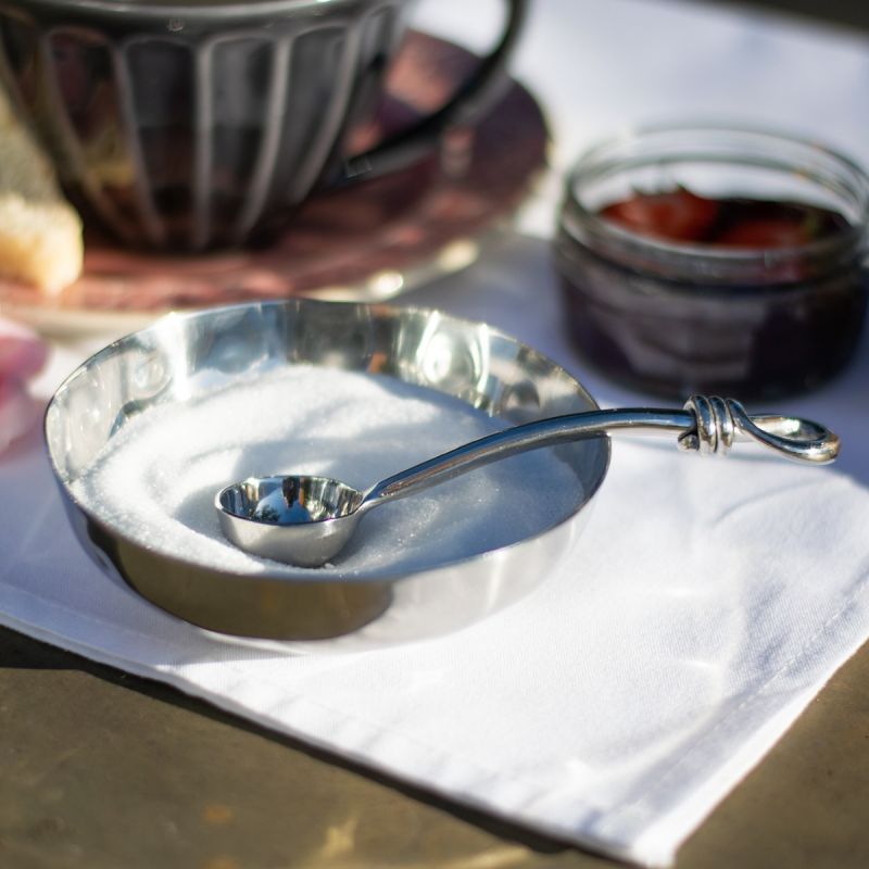 Culinary Concepts Sugar Bowl & Polished Knot Spoon Set