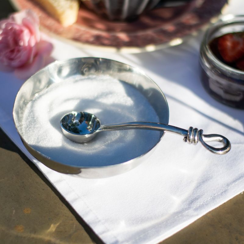 Culinary Concepts Sugar Bowl & Polished Knot Spoon Set