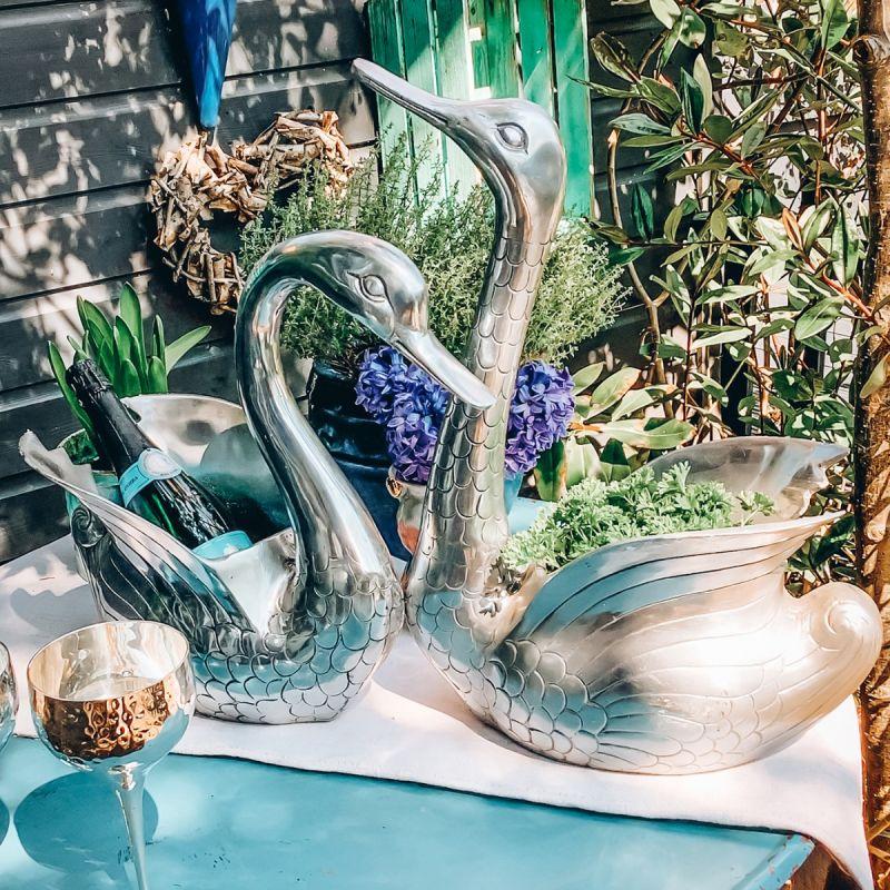 Culinary Concepts Swan Bottle Holder With Raised Head