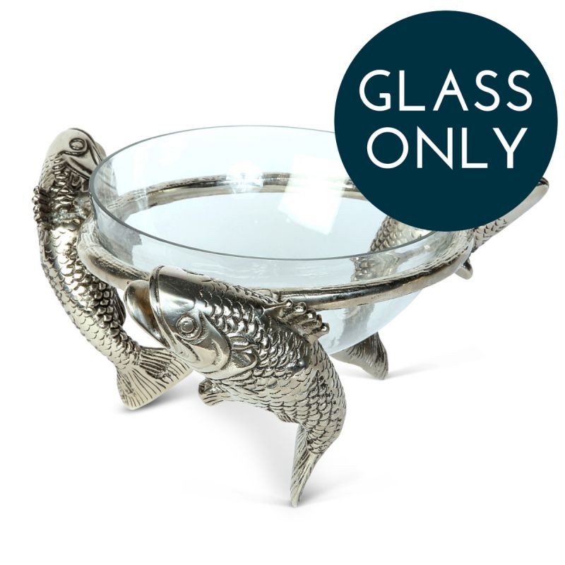 culinary concepts Three Leaping Fish with Glass Bowl | REPLACEMENT GLASS ONLY