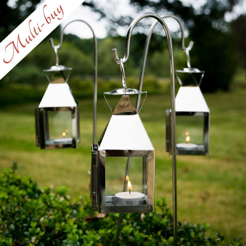 Culinary Concepts Three Mini Square Tea Light Lanterns & Stakes | MULTI-BUY