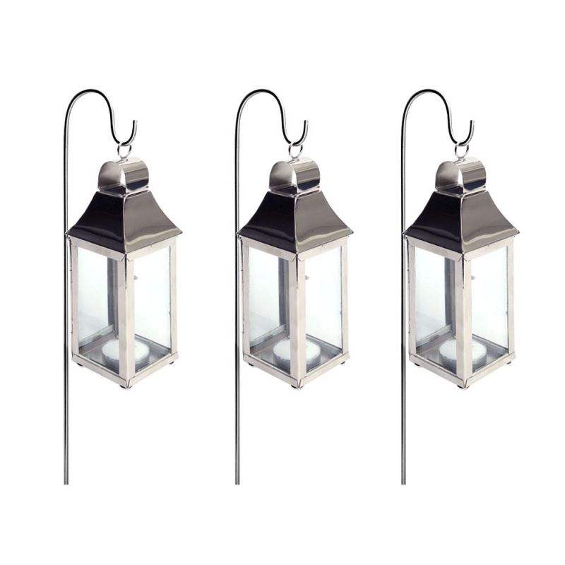 culinary concepts Three Mini Tonto Tea Light Lanterns & Stakes | MULTI-BUY