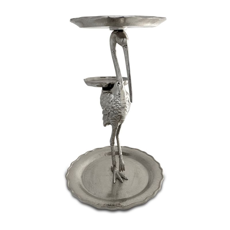 Culinary Concepts Three-Tier Stork Cake Stand - Silver Finish
