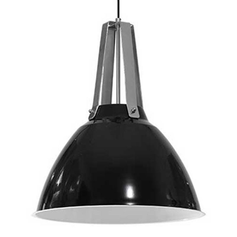 Culinary Concepts Two Tone Domed Industrial Pendant - Black Dome