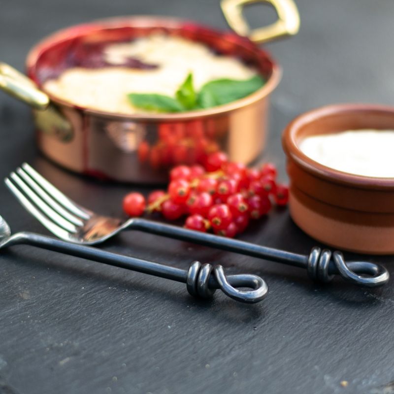 Culinary Concepts Unpolished Knot Dessert / Appetiser Fork