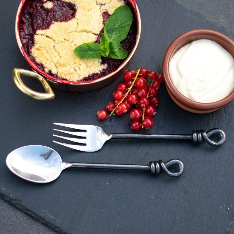 Culinary Concepts Unpolished Knot Dessert / Appetiser Fork