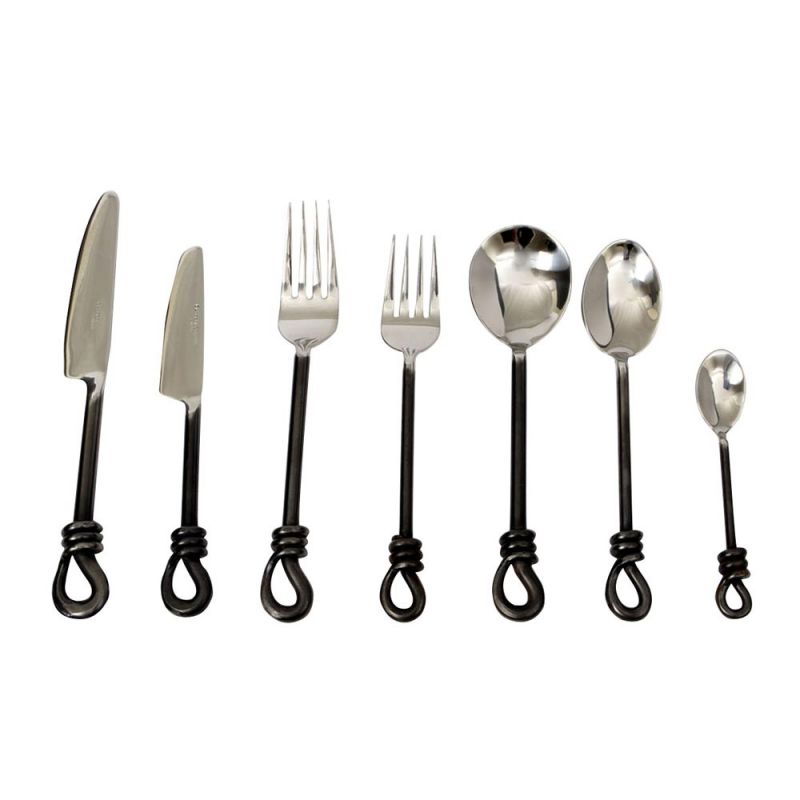 culinary concepts Unpolished Knot Seven Piece Place Setting