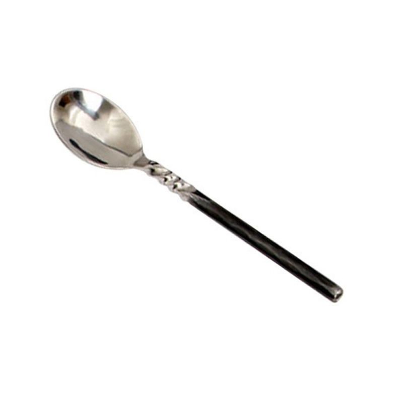 culinary concepts Unpolished Twist Neck Coffee / Small Tea Spoon