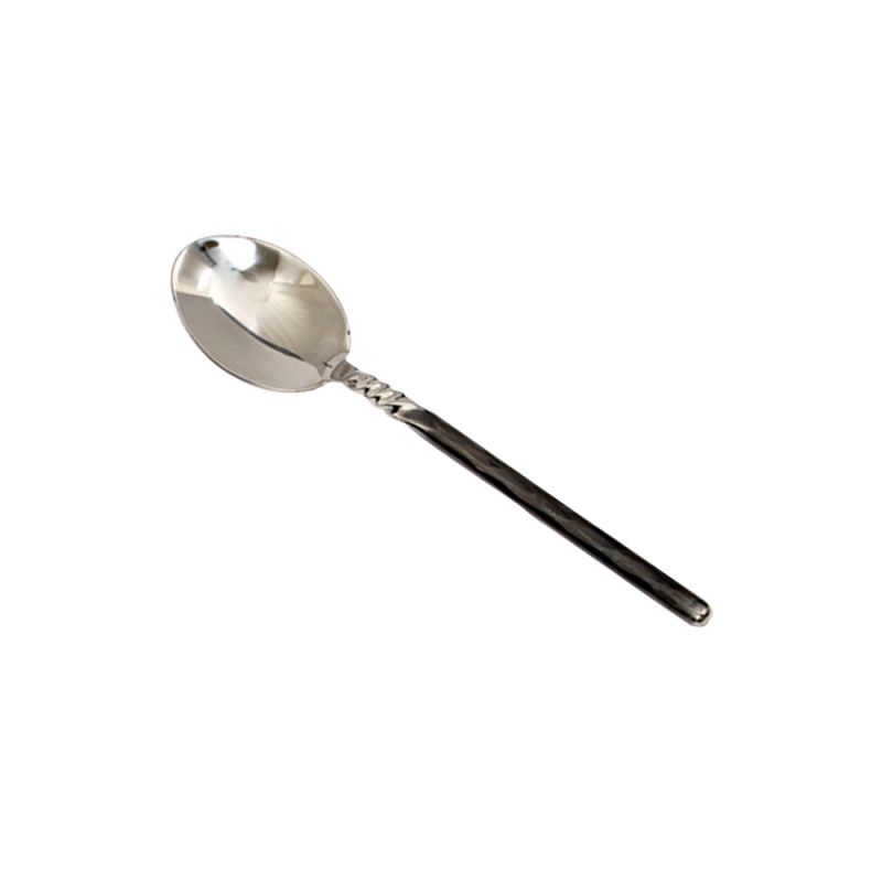 culinary concepts Unpolished Twist Neck Dessert Spoon