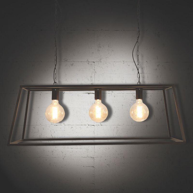 culinary concepts Vienna Triple Trapeze Chandelier Frame