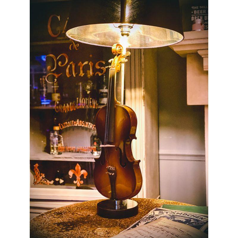 Culinary Concepts Violin Table Lamp With Black Shade