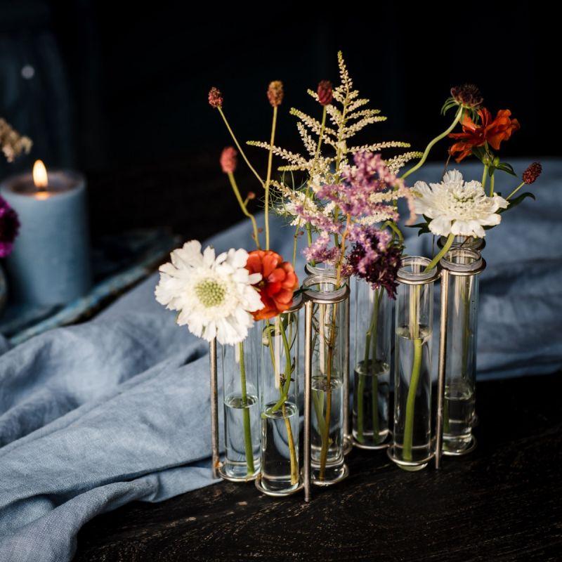 Culinary Concepts W-Shaped Glass Test Tube Table Vase