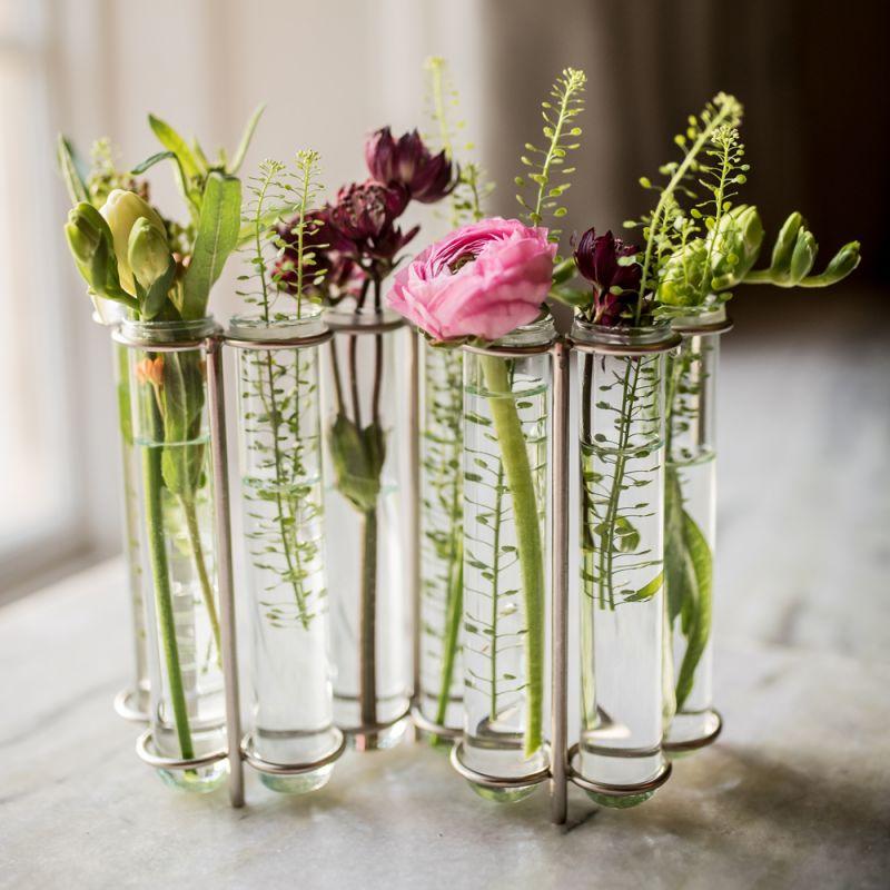 Culinary Concepts W-Shaped Glass Test Tube Table Vase