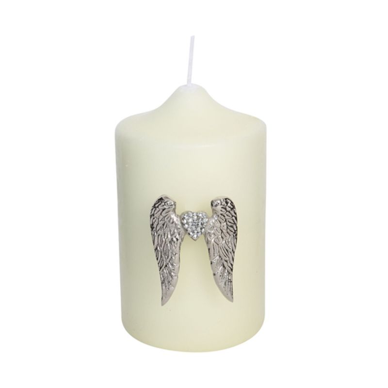 culinary concepts Wing Candle Pin with Crystal Heart