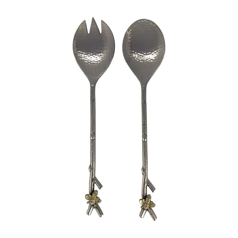 culinary concepts Woodland Bee Set Of Salad Servers