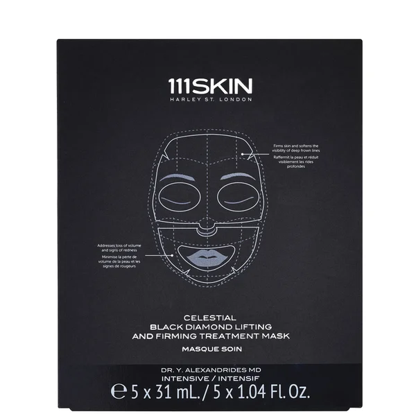 cult 111SKIN Celestial Black Diamond Lifting and Firming Treatment Mask Box 155 ml