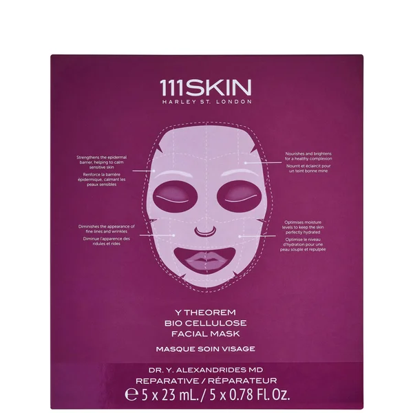 cult 111SKIN Y Theorem Bio Cellulose Facial Mask Box