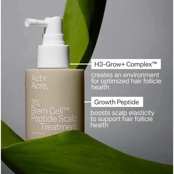 Cult Act+Acre 3% Stem Cell Peptide H3-Grow+ Complex Scalp Treatment For Hair Thinning And Growth 89ml