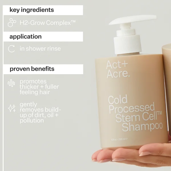 Cult Act+Acre Stem Cell Shampoo For Hair Thinning And Growth 295ml