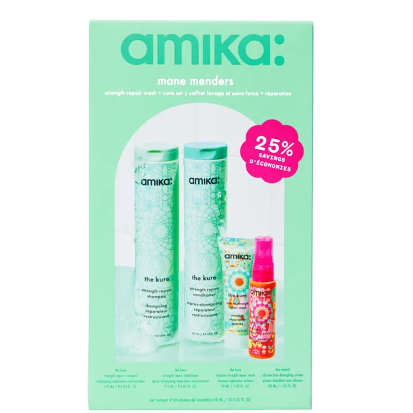 cult amika Mane Menders Strength Repair Wash + Care Set