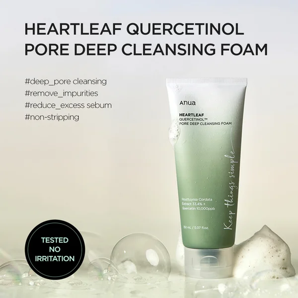 Cult Anua Heartleaf Quercetinol Pore Deep Cleansing Foam 150ml