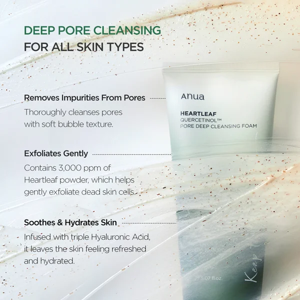 Cult Anua Heartleaf Quercetinol Pore Deep Cleansing Foam 150ml