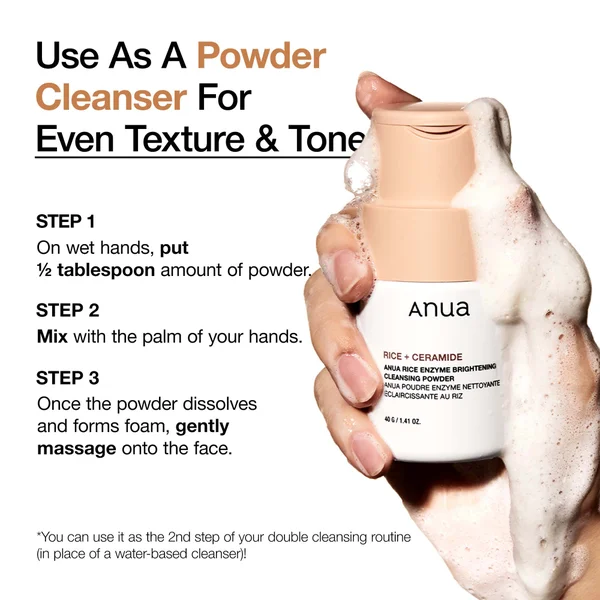 Cult Anua Rice Enzyme Brightening Cleansing Powder 40g