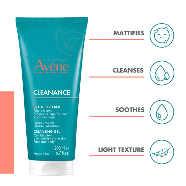 Cult Avène Cleanance Cleansing Gel For Oily Blemish-Prone Skin 200ml