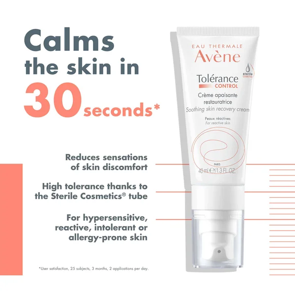 Cult Avène Tolerance Control Soothing Skin Recovery Cream For Sensitive Skin 40ml