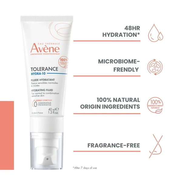 Cult Avène Tolerance Hydra-10 Moisturising Fluid For Sensitive Skin 40ml