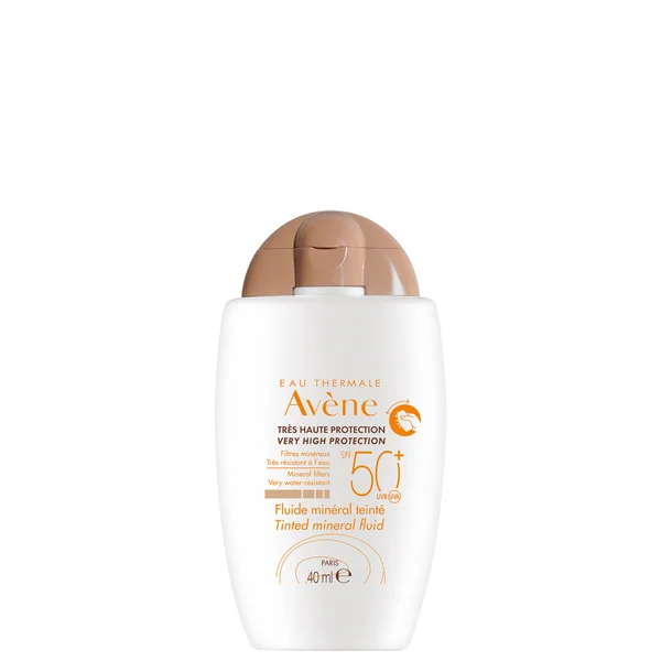 cult Avène Very High Protection Tinted Mineral Fluid SPF50+ Sun Cream for Intolerant Skin 40ml