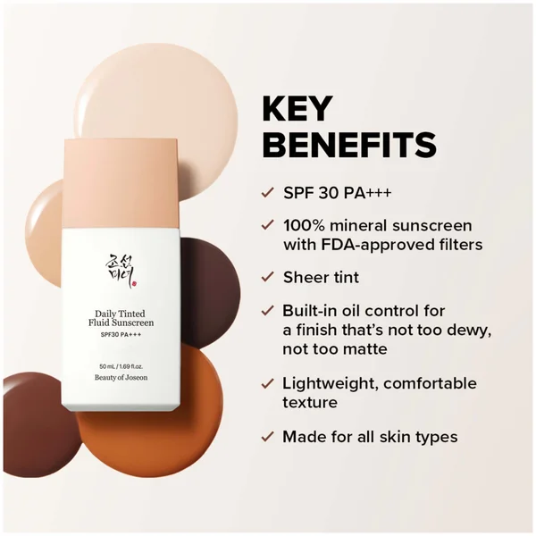 Cult Beauty Of Joseon Daily Tinted Fluid Sunscreen SPF30 PA+++ 50ml (Various Shades)