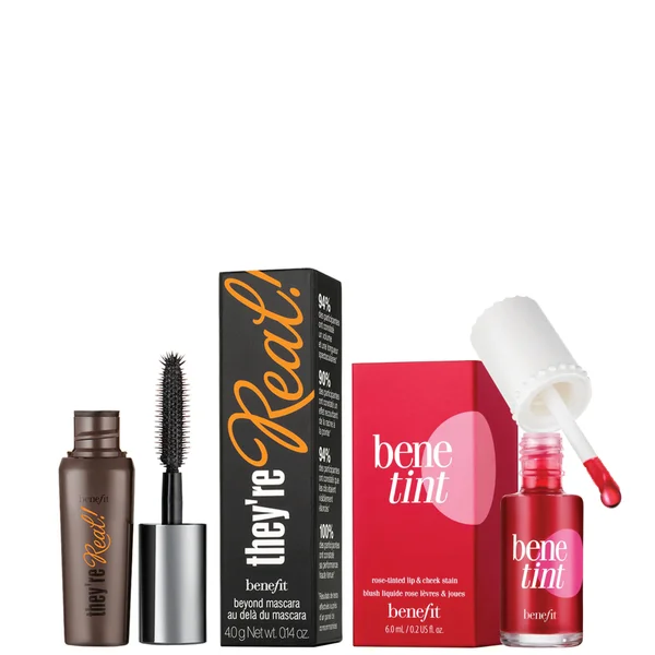 cult benefit Benetint 6ml and Mini Mascara Bundle - They're Real Lengthening