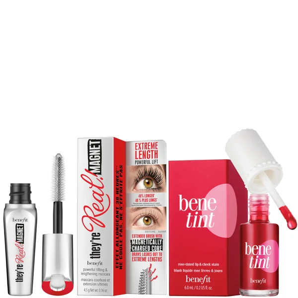 cult benefit Benetint 6ml and Mini Mascara Bundle - They’re Real Magnet Extreme Lengthening and Powerful Lifting