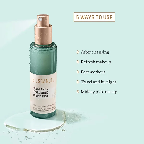 Cult Biossance Squalane And Hyaluronic Toning Mist 75ml