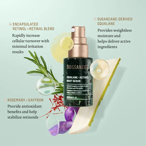Cult Biossance Squalane And Retinol Night Serum 30ml