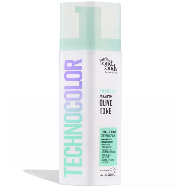 cult Bondi Sands Technocolor 1 Hour Express Self Tanning Foam - Emerald 200ml