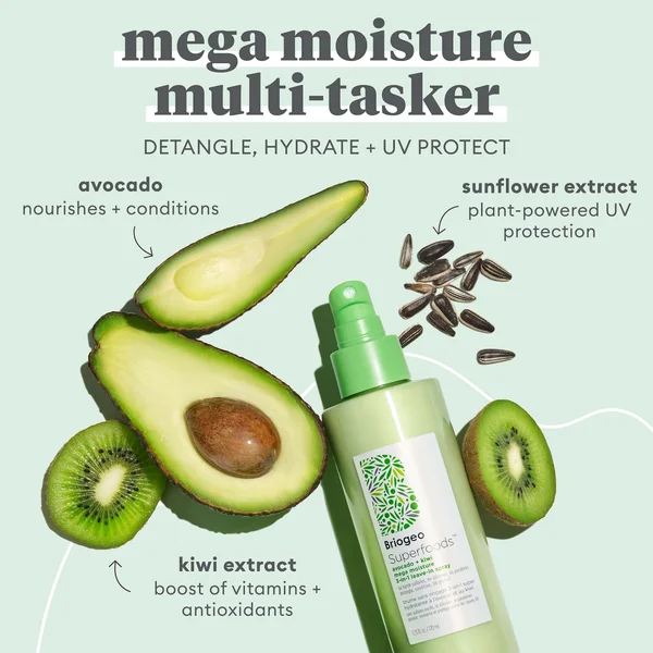 Cult Briogeo Superfoods Avocado And Kiwi Mega Moisture 3-In-1 Leave-In Spray 170ml